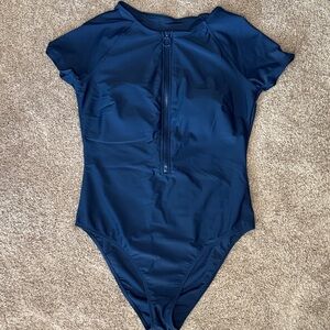 Navy Blue Kids One Piece Swimsuit
